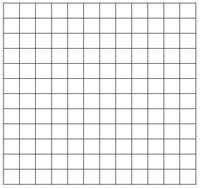 Blank 12 x 12 Coordinate Plane